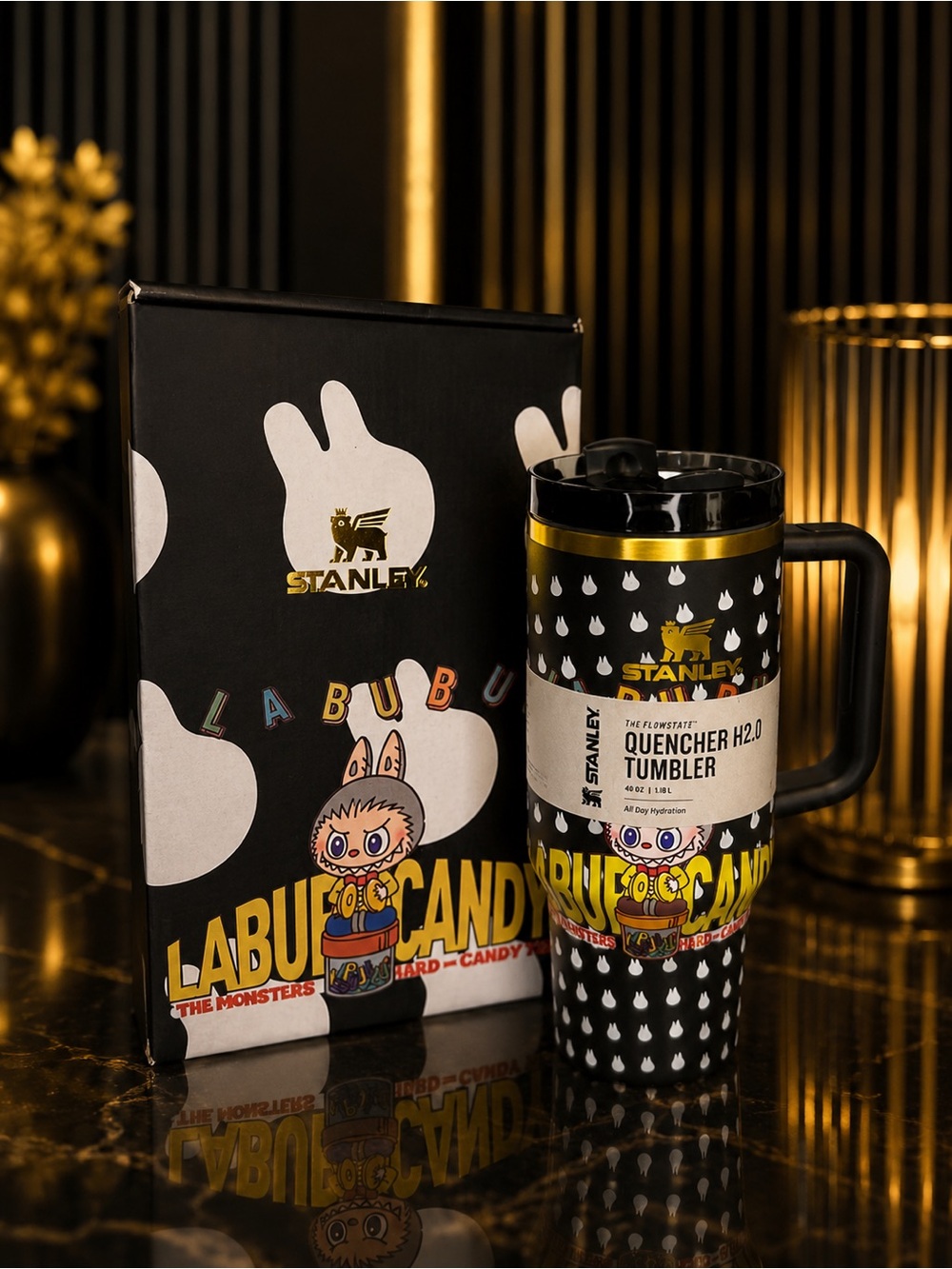 Stanley x Labubu Monster Collaboration 40oz Quencher H2.0 Tumbler | New in Box
